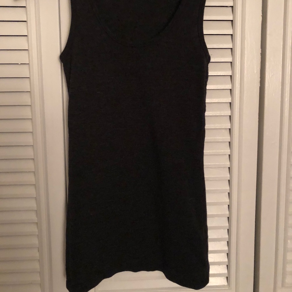 Gray Ribbed Tank - Picture 2 of 4